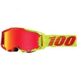 100% Armega Goggles Red/Yellow