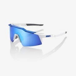 100% Speedcraft SL HiPER Glasses White/Blue Eyeware