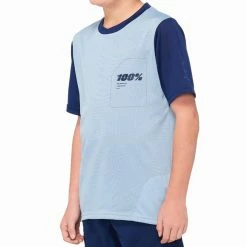 100% RIDECAMP Youth Jersey Slate Blue/Navy