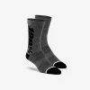100% RYTHYM Merino Wool Socks Charcoal Mountain