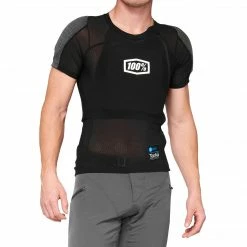 100% TARKA Short Sleeve Protective Shirt Black Pedals