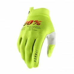 Mountain 100% ITrack Gloves Youth Yellow