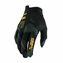 100% ITrack Gloves Youth Sentinel Black