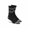 Mountain 100% FLOW Performance Socks Black/Grey