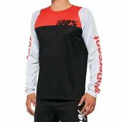 100% R-CORE Jersey Black/Slate Red