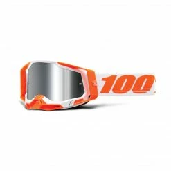 Eyeware 100% RaceCraft 2 Goggle Orange Mirror Silver Flash