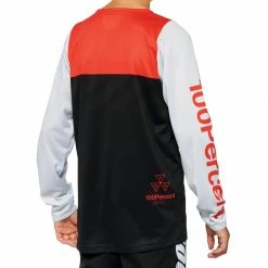 Accessories 100% R-CORE Youth Jersey Black/Racer Red