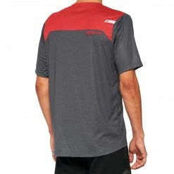 100% AIRMATIC Jersey Charcoal/Racer Red