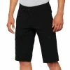 100% RIDECAMP Shorts W/Liner Black Apparel