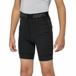 100% RIDECAMP Youth Shorts W/Liner Black