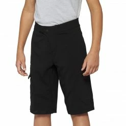 100% RIDECAMP Youth Shorts W/Liner Black