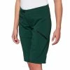 100% RIDECAMP Womens Shorts Forest Green Apparel