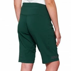 100% RIDECAMP Womens Shorts Forest Green Apparel