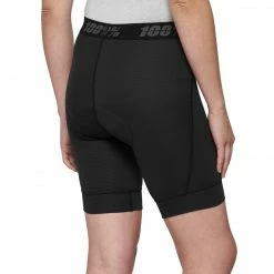 100% RIDECAMP Womens Shorts W/Liner Black