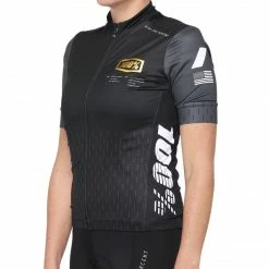 100% EXCEEDA Womens Jersey Black/Charcoal