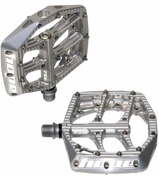 Hope F20 Flat Pedals - Silver 1 Hope F20 Flat Pedals - Silver