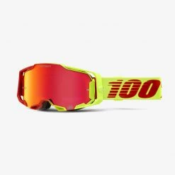 100% Armega Goggles Red/Yellow