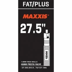 Tyres MAXXIS TUBE FAT / PLUS 27.5 X 3.0/5.0 SCHRADER SV 48MM