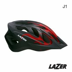 Shimano Lazer J1 Range Helmet Black Flame Pedals