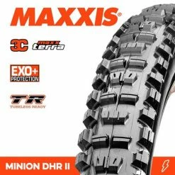 MAXXIS MINION DHR II 27.5 X 2.60 3C EXO TR Folding Tyre Tyres
