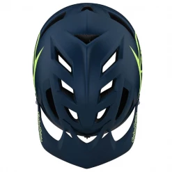 Lusty Troy Lee Design's A1 DRONE HELMET MARINE / GREEN Mountain