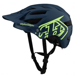 Lusty Troy Lee Design's A1 DRONE HELMET MARINE / GREEN Mountain