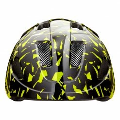 Shimano Lazer Nutz KinitiCore Kids Helmet Black/Flash Yellow Pedals
